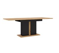 BIM Furniture Table à Manger Extensible 140-200 cm, 4-8 Personnes, Rectangulaire Table Extensible pour Cuisine, Salon Table de Salle à Manger Chêne Nuka I