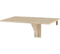 BIM Furniture Table pliante murale 100 x 70 x 75 cm pour économiser de l'espace pour cuisine ou salle à manger, petite table de salle à manger extensible, chêne fin