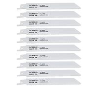 BIM S922HF 10 TPI Lot de 10 lames de scie sabre Blanc 2,5 mm Denture 150 mm