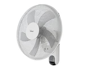 bimar VM45 Ventilateur mural avec télécommande, hélice Ø 40 cm avec 5 pales, 3 vitesses et 3 modes, commandes électroniques, minuteur, fonction veille, oscillation droite gauche, kit de fixation