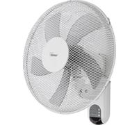 Bimar VM45 Ventilateur mural blanc 37cm oscillant à 3 vitesses avec télécommande