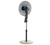 Bimar VP455T Ventilateur sur Pied avec Hauteur Réglable(max 147cm),Ventilateur Silencieux avec Commandes Electroniques Soft Touch, Minuteur,Hélice Ø40 cm avec 5 Lames,Moteur 60W,Oscillation Dx-Sx 90°