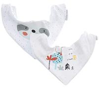 Bimbi Lot de 2 bavoirs bandanas 506 Jungla 153 18 B/Teja - Unisexe