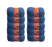 BimboSuper Lot de 10 pelotes de laine mérinos 50 g la 1 NO PILLING - Disponible en plusieurs couleurs et épaisseurs - Fil de couleur bleu (790) - 85 % laine de merinos, 15 % acrylique - 100 % fabriqué