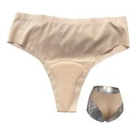 BIMEI AVOID Camel Toe Concealer Panty Invisible Guard pour femme Sous-vêtements 241, String beige, L