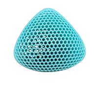 BIMEI Forme de bain en silicone pour prothèse mammaire - Inserts pour mastectomie - Poches - Soutien-gorge - Maillot de bain imperméable et respirant - 1 pièce triangulaire, bleu, 4