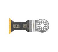 Bimetal universal E-Cut saw blade with long service life,for deep cuts,1 pc.,Width 44 mm,Length 55 mm,Starlock tool holder,with titanium coating