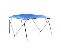 Bimini bateau - 4 arceaux - 243 x 185 - 198 x 137 (LxlxH) cm - Bleu cobalt | MSW