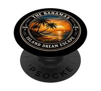 Bimini Beach Bahamas Vacation Caribbean Tropical Summer PopSockets PopGrip Adhésif