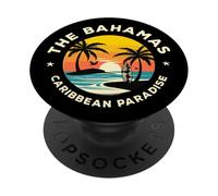 Bimini Beach Bahamas Vacation Caribbean Tropical Summer PopSockets PopGrip Adhésif