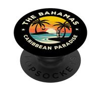 Bimini Beach Bahamas Vacation Caribbean Tropical Summer PopSockets PopGrip Adhésif