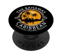 Bimini Beach Bahamas Vacation Caribbean Tropical Summer PopSockets PopGrip Adhésif
