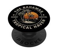 Bimini Beach Bahamas Vacation Caribbean Tropical Summer PopSockets PopGrip Adhésif