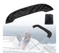 Bimini Top Boot Cover pour 3/4 Bow Boat Support Top - Accessoires d'organisation de Stockage imperméable 600D pour la Neige à l'épreuve de la poussière (Schwarz, 61 "-72" W für 3 Bogen)