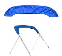 Bimini Top Boot Cover pour 3/4 Bow Boat Support Top - Accessoires d'organisation de Stockage imperméable 600D pour la Neige à l'épreuve de la poussière (Blau, 73"-78" W für 3 Bogen)