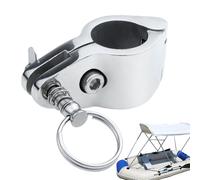 Bimini Top Hardware | Support latéral de pont en acier inoxydable 316 | Support de charnière de bateau, goupille à dégagement rapide pour une installation sûre et facile, bateau et yachts