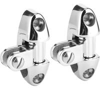 Bimini Top Mount Rotary Deck Charnier with Caoutchouc -Pad -Marine -Yacht -Hardware -Accessoires