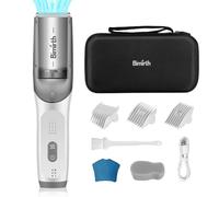 Bimirth Tondeuse à Cheveux pour Bébé, Tondeuse Bebe Silencieux - Sans fil - Silencieuse - Câble USB - Rechargeable - dans un Sac pour un Rangement Facile - Étanche - 3 peignes de protection (Vacuum)