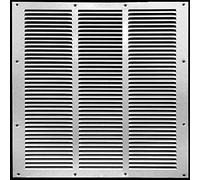 bimiti Grille d'aération 600 x 600 mm en alliage d'aluminium avec volets design et bonne dissipation de la chaleur, grille d'aération pour bâtiments, appareils mécaniques, portes et fenêtres