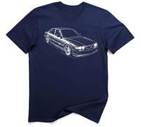 Bimmer E38 740iL 2000 Executive V8 Sedan Tee (M, Navy)