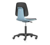 Bimos bimos Chaise de travail Labsit 2, cuir K bleu Hauteur d'assise 450-650 mm avec roulettes Quantité:1