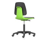 Bimos bimos Chaise de travail Labsit 2, cuir K vert Hauteur d’assise 450-650 mm avec roulettes Quantité:1