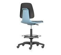 Bimos bimos Chaise de travail Labsit 4, cuir K bleu Hauteur d'assise 560-810 mm Quantité:1