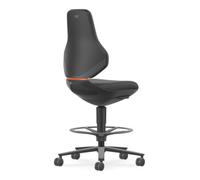 Bimos bimos Chaise industrielle et de laboratoire Texon roulettes freinées anneau repose-pieds 570-810 mm noir Supertec Quantité:1