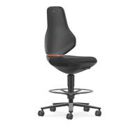 Bimos Bimos Chaise industrielle et de laboratoire Texon roulettes freinées repose-pieds 570-810 mm noir Quantité:1