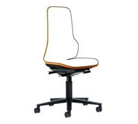 Bimos bimos siège de travail Neon siège de base avec roulettes Flexband orange hauteur d'assise 450-620 mm sans rembourrage Quantité:1