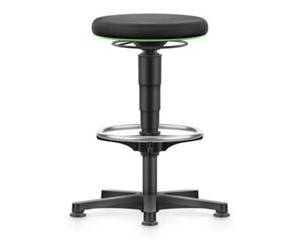 Bimos bimos Tabouret pivotant siège tissu hauteur siège 530 - 750 mm avec patins et repose-pieds Quantité:1