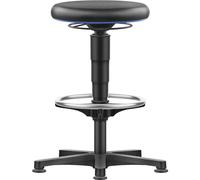 Bimos bimos Allround tabouret avec patins et repose-pieds, similicuir noir, hauteur d'assise 560-830 mm Quantité:1