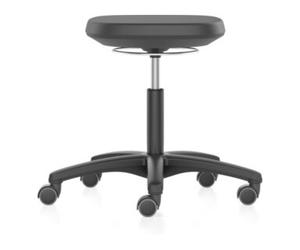 Bimos Tabouret pivotant Labsit avec roulettes mousse intégrale H. d'assise réglable 45 Quantité:1