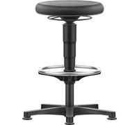 bimos Tabouret polyvalent avec patins - Anneau de pied - Mousse polyuréthane - Anneau de couleur gris