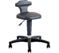 Tabouret pivotant Flex avec rouleaux mousse intégrale noir H. d'assise réglable Quantité:1