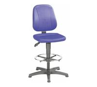 Bimos Unitec siège haut sur patins Bimos, 580-850 mm, rembourrages en tissu bleu Quantité:1