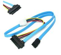 BIMUS 1pc 70cm Disque Dur Adaptateur Cordon Câble SAS Serial Attached SCSI Fit for SFF-8482 SATA HDD Disque Dur câble Adaptateur Câble Couleur Bleu