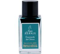 Bin 16035jt - A Bottle Of Gold Glitter Ink For Fountain Pen, Roller, Glass Nib And Fountain Pen 15 Ml, Chivor Emerald