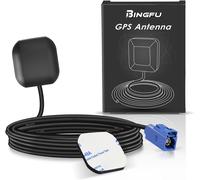Bin Antenne GPS Voiture Etanche Adaptateur Fakra C Bleu avec 3m/9.84ft Câble Rallonge Véhicule avec 3-5V DC Compatible avec Bateau Marin Localisateur Traqueur GPS Dispositif Suivi en Temps Réel
