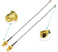 Bin Antenne WiFi Bi-Bande 2.4GHz 5GHz 5.8GHz 6dBi RP-SMA Mâle, Câble 15cm de Prise Micro Coaxiale 0.3mm pour ESP32-CAM Intel PCIE Carte Réseau Caméra IP Sécurité Routeur WiFi Adaptateur USB