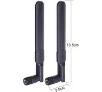Bin Antenne WiFi Bi-Bande 2.4GHz 5GHz 5.8GHz 8dBi RP-SMA Mâle, Câble 15cm de Prise Micro Coaxiale 0.3mm pour ESP32-CAM Intel PCIE Carte Réseau Caméra IP Sécurité Routeur WiFi Adaptateur USB