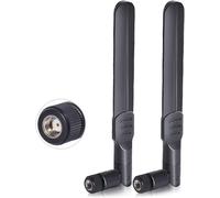 Bin Antenne Wifi Omnidirectionnelle 8dbi Rp-Sma Mâle 2,4ghz 5ghz 5,8ghz Bi-Bande Pour Caméra Sécurité Ip Bateau Amorceur Fpv Routeur Wifi Carte Pcie Réseau Sans Fil, 2 Paquets-Marque Générale