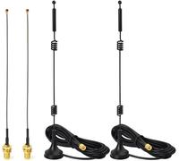 Bin Antenne WiFi Omnidirectionnelle 9dBi MIMO RP-SMA Bi-Bande 2.4GHz 5.8GHz, Câble 15cm de Prise Micro Coaxiale 0.3mm pour Amplificateur Routeur Caméra WiFi PCIE Carte Réseau sans Fil,2 Paquets