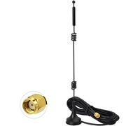 Bin Antenne WiFi Omnidirectionnelle 9dBi MIMO RP-SMA Bi-Bande 2.4GHz 5.8GHz Longue Portée Filaire pour ASUS Fenvi Amplificateur Routeur WiFi Caméra Surveillance PCIE Carte Réseau sans Fil