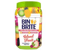 Bin Brite Neutraliseur d'odeurs pour poubelle | Garde vos poubelles fraîches et propres - Absorbe le liquide, élimine les odeurs (Fruit des îles, 500 g)