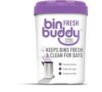 Bin Buddy Fresh Spring Blossom Désodorisant en poudre pour poubelle 450 g, laisse une odeur agréable à votre poubelle, convient pour les poubelles intérieures et extérieures