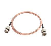 Bin Câble Rallonge BNC Vidéo SDI BNC Mâle vers Mâle 75 Ohm Cordon Câble Coaxial RG179 Fin 1 m pour Moniteur Caméra SDI 4K 1080P 6G 3G HD Enregistreur Vidéo Hub