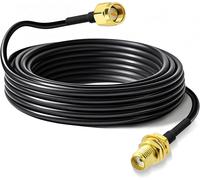 Bin Câble Rallonge SMA 5 m - Adaptateur de SMA Mâle à Femelle - Câble Coaxial RG174 pour Antenne 4G LTE GSM GPS Routeur Gateway Modem Camera Radioamateur Récepteur ADS-B RTL-SDR