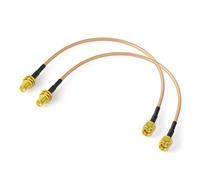 Bin Cable RP-SMA Rallonge Antenne WiFi 30cm Adaptateur de RP-SMA Mâle à Femelle RG316 pour Extension Telesurveillance Routeur WiFi Caméra IP Carte Réseau sans Fil Mini PCI Express PCIE,2-Paquet(Q937)