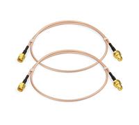 Bin Cable RP-SMA Rallonge Antenne WiFi 60cm Adaptateur de RP-SMA Mâle à Femelle RG316 pour Extension Telesurveillance Routeur WiFi Caméra IP Carte Réseau sans Fil Mini PCI Express PCIE,2-Paq.[V650]